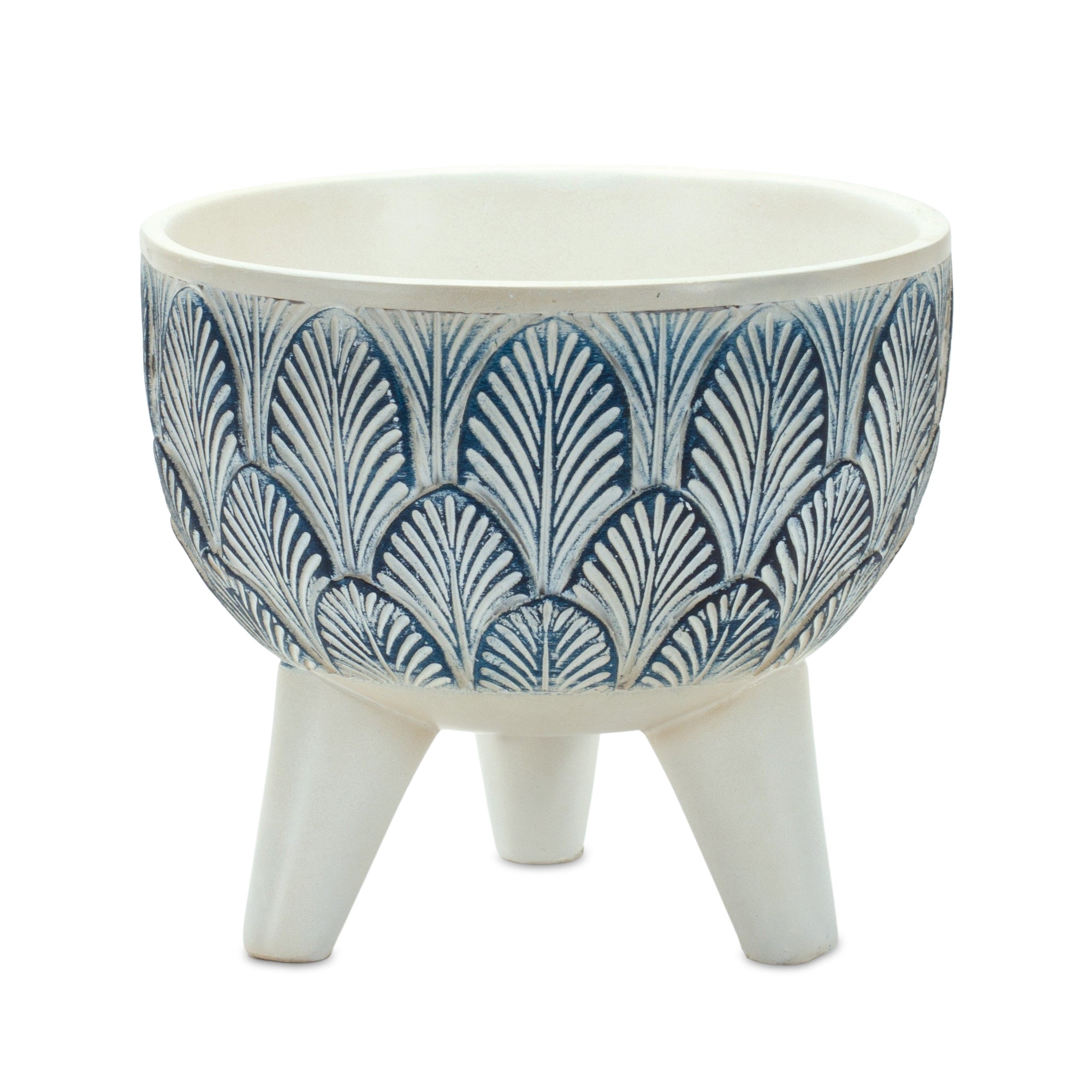 Geometric Leaf Planter with Legs (Set of 2)