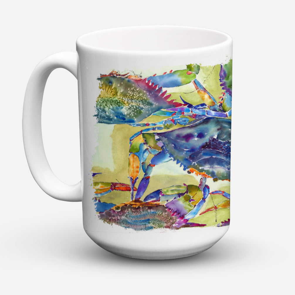 Crab All Over Ceramic Coffee Mug 15 oz Decorative Large C Handle Mug Cup for Tea, Cocoa Hot Chocolate
