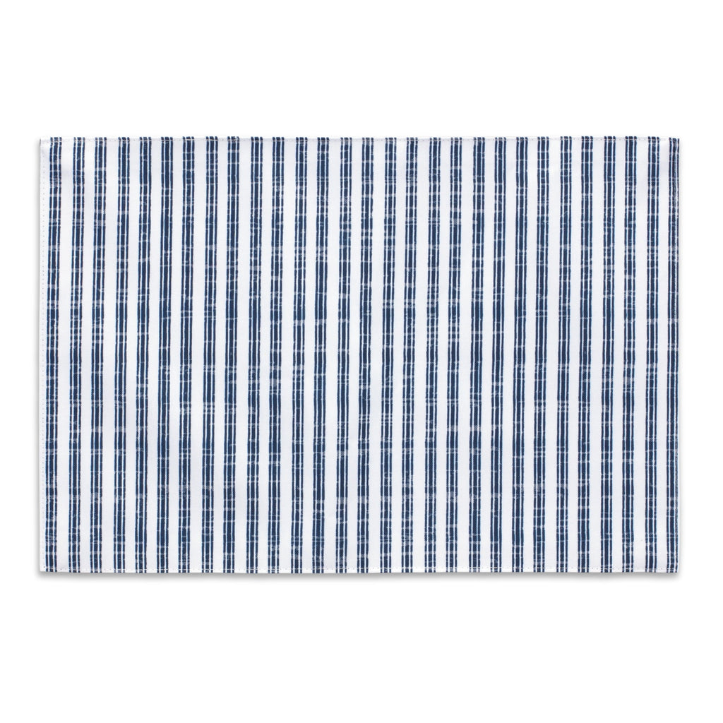 Blue and White Striped Dining Placemat (Set of 4)