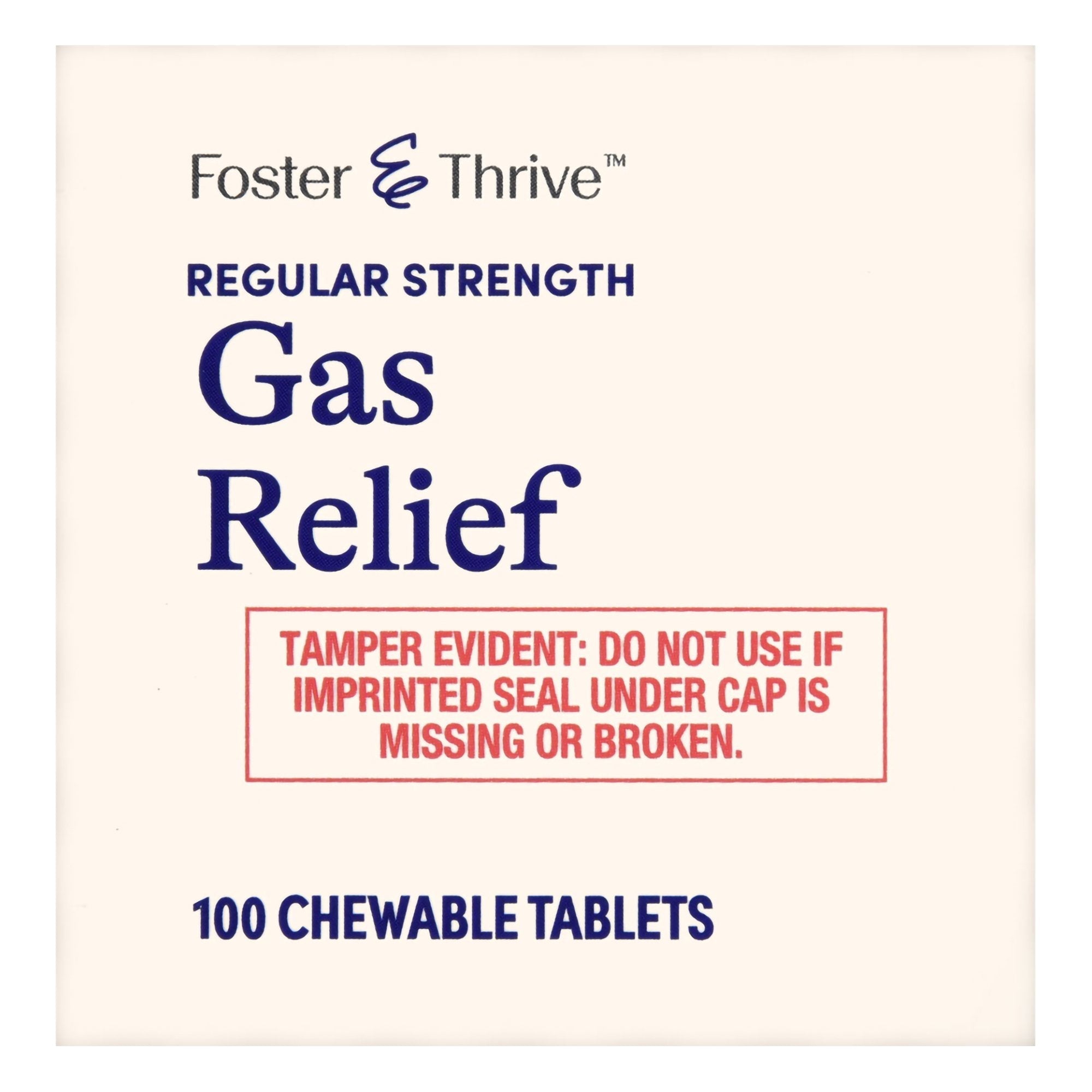 Foster & Thrive™ Gas Relief 80 mg Simethicone Chewable Tablets, Mint Flavor 70677106702