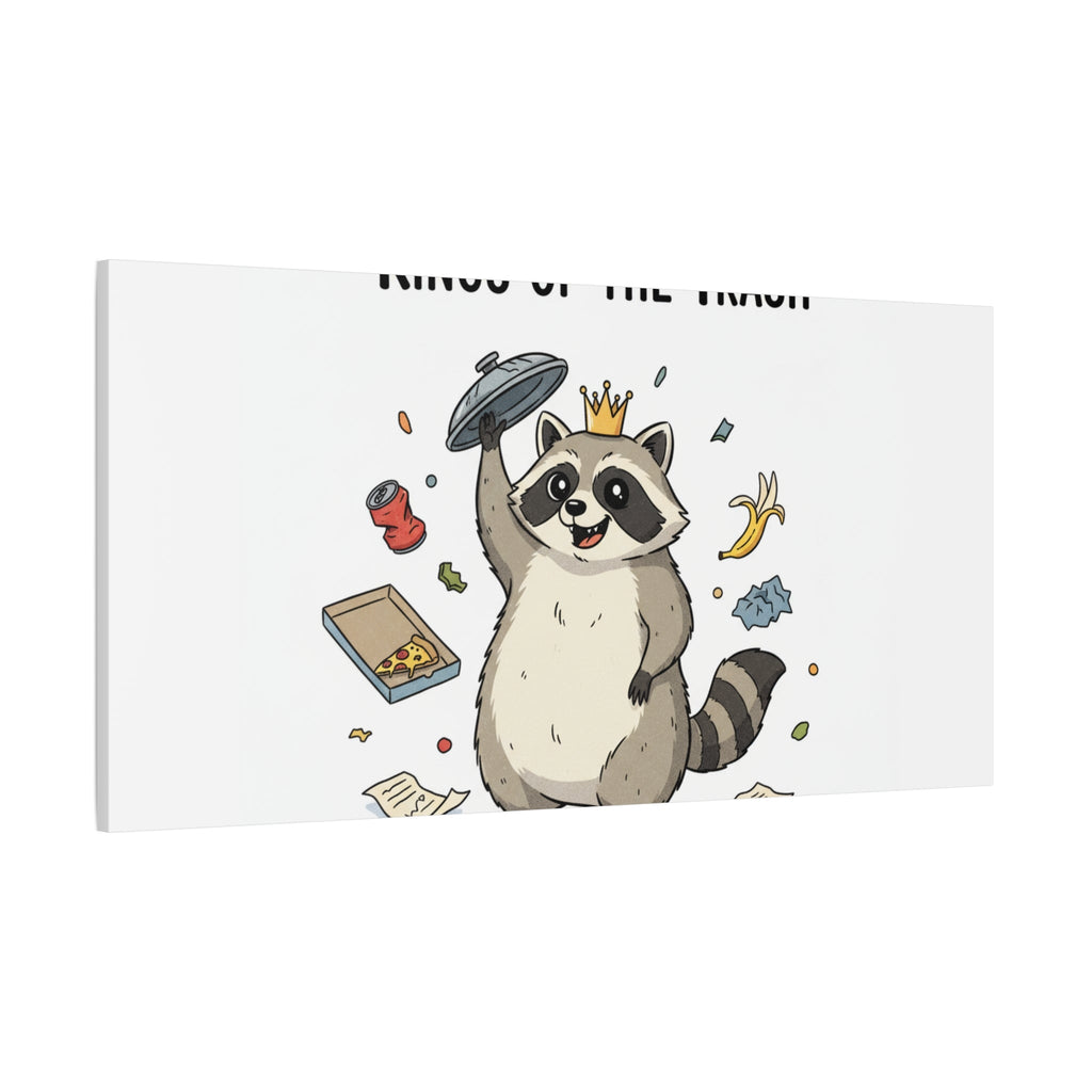 Kings of the Trash Canvas, Raccoon Doodle | Trash Panda, Goofy Critter Art