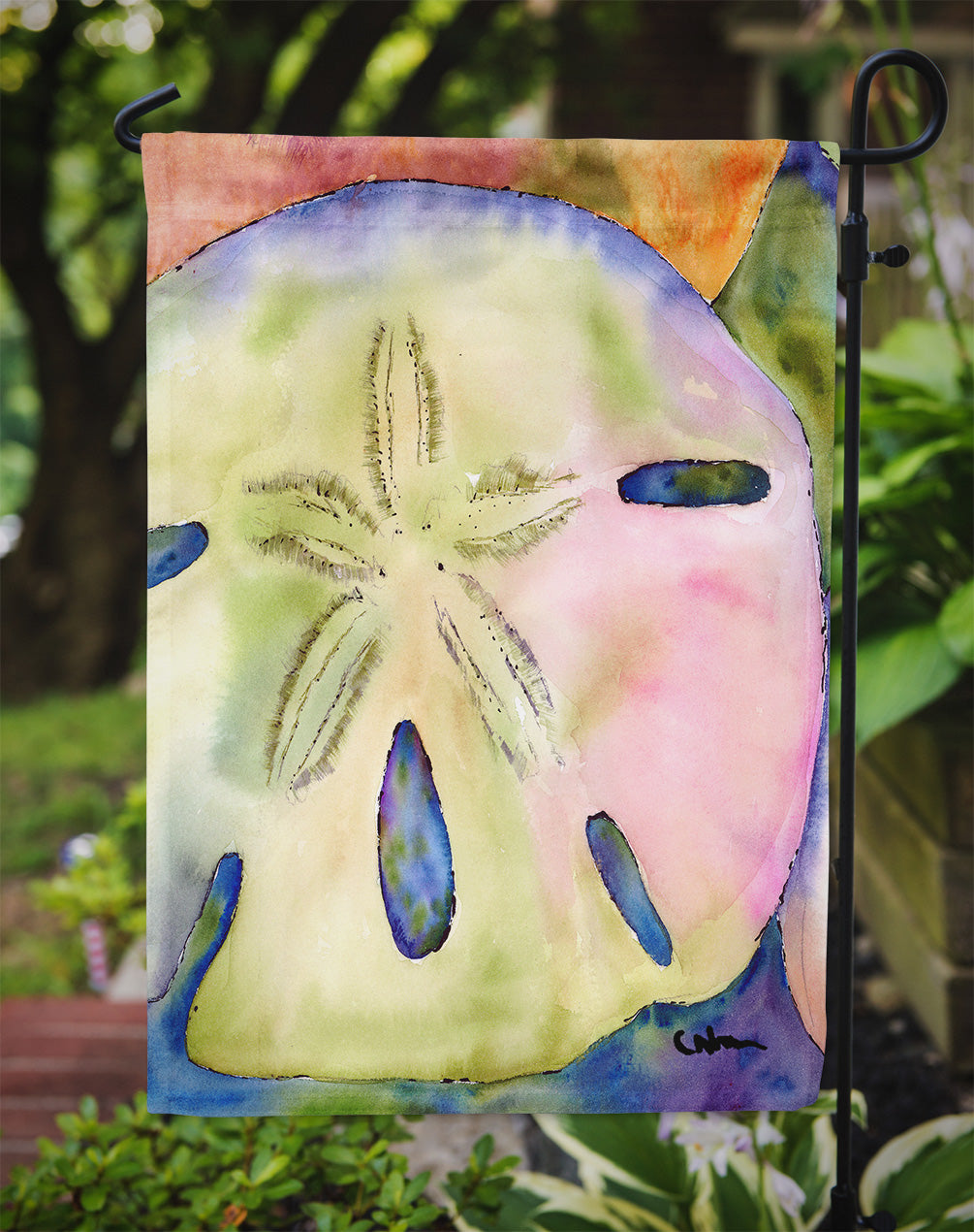 Sand Dollar Garden Flag Mailbox Decorative Yard Banner Outside Patio Artwork for Flower Beds, Garden Size, Multicolor