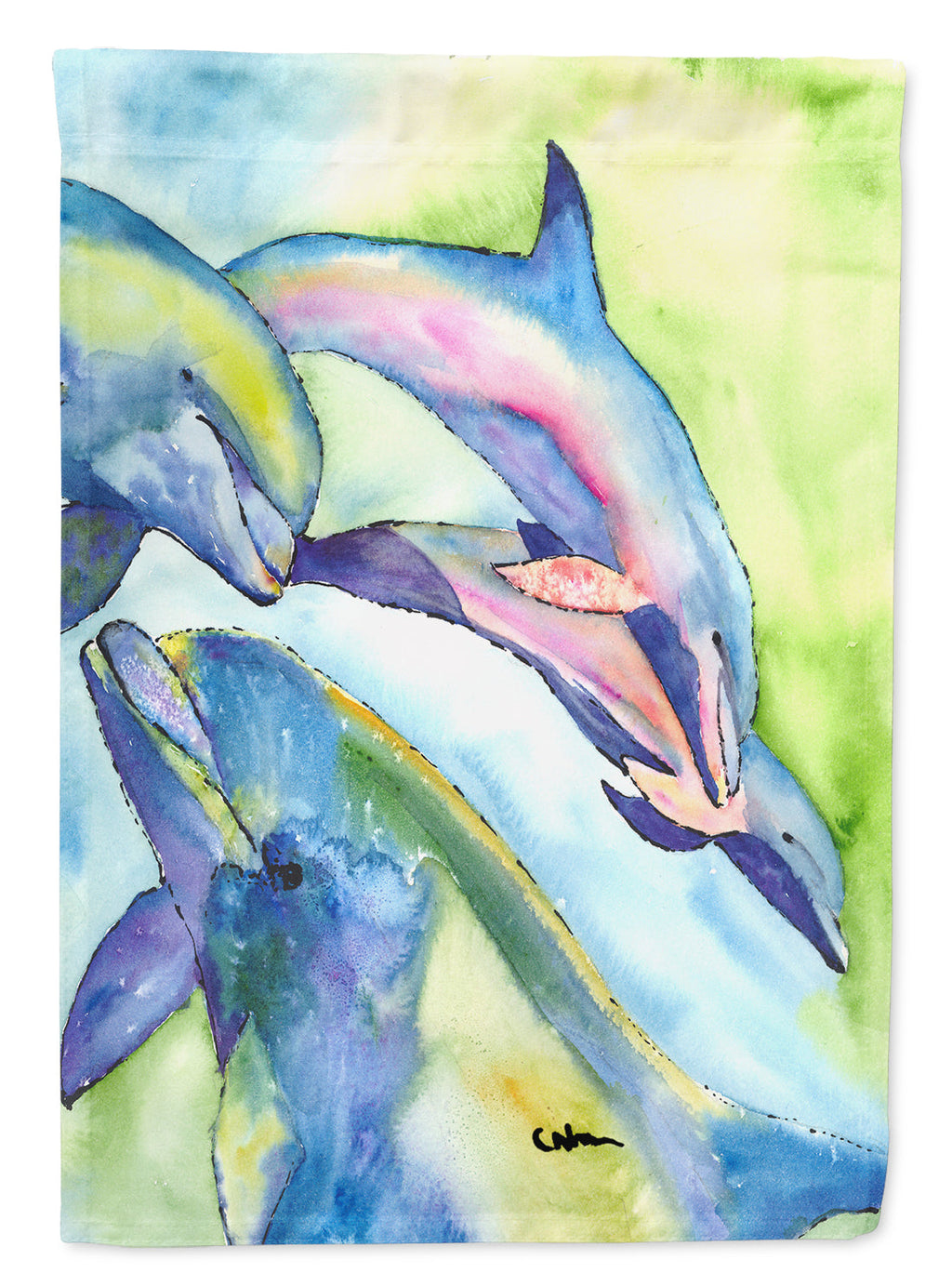 Dolphin Garden Flag Mailbox Decorative Yard Banner Outside Patio Artwork for Flower Beds, Garden Size, Multicolor