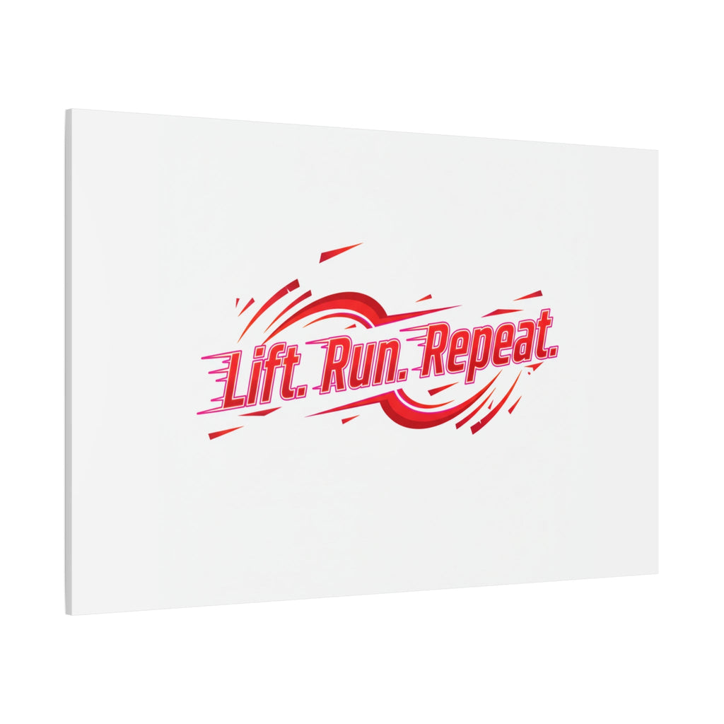 Lift Run Repeat Canvas | Fitness Wall Art, Gym Motivation