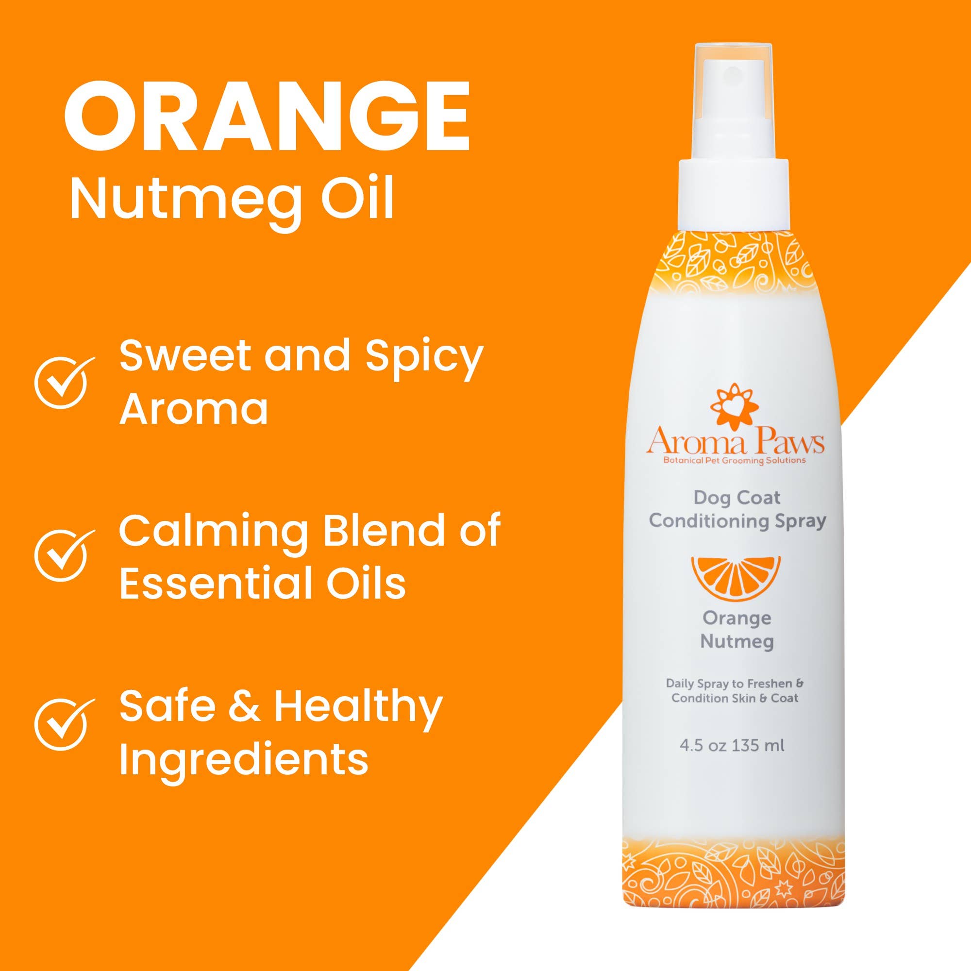 🍊Orange Nutmeg Vetiver 4.5oz Spray