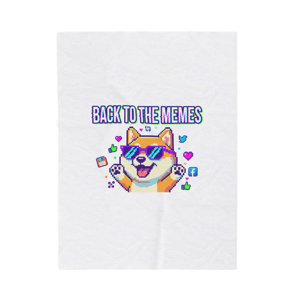 Back to the Memes Velveteen Plush Blanket | meme throwback, 2000s internet