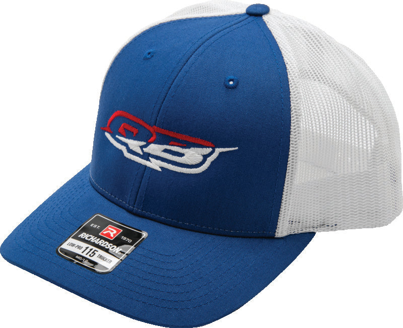 QuadBoss, QuadBoss Red and White Merica Trucker Hat with Adjustable Snapback