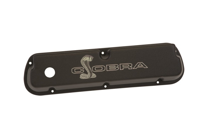 Ford SBF Valve Covers w/Cobra Logo Black FRDM6582-LE302SBK
