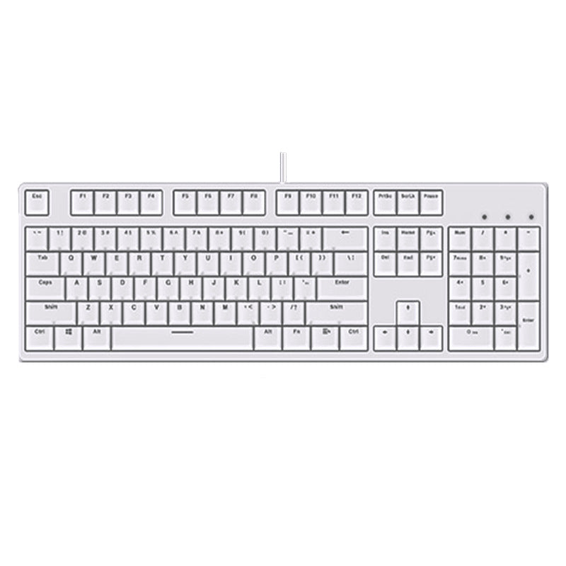 Two-color Keyboard Wired Office Green Black Tea Red Axis Hot Plug Computer