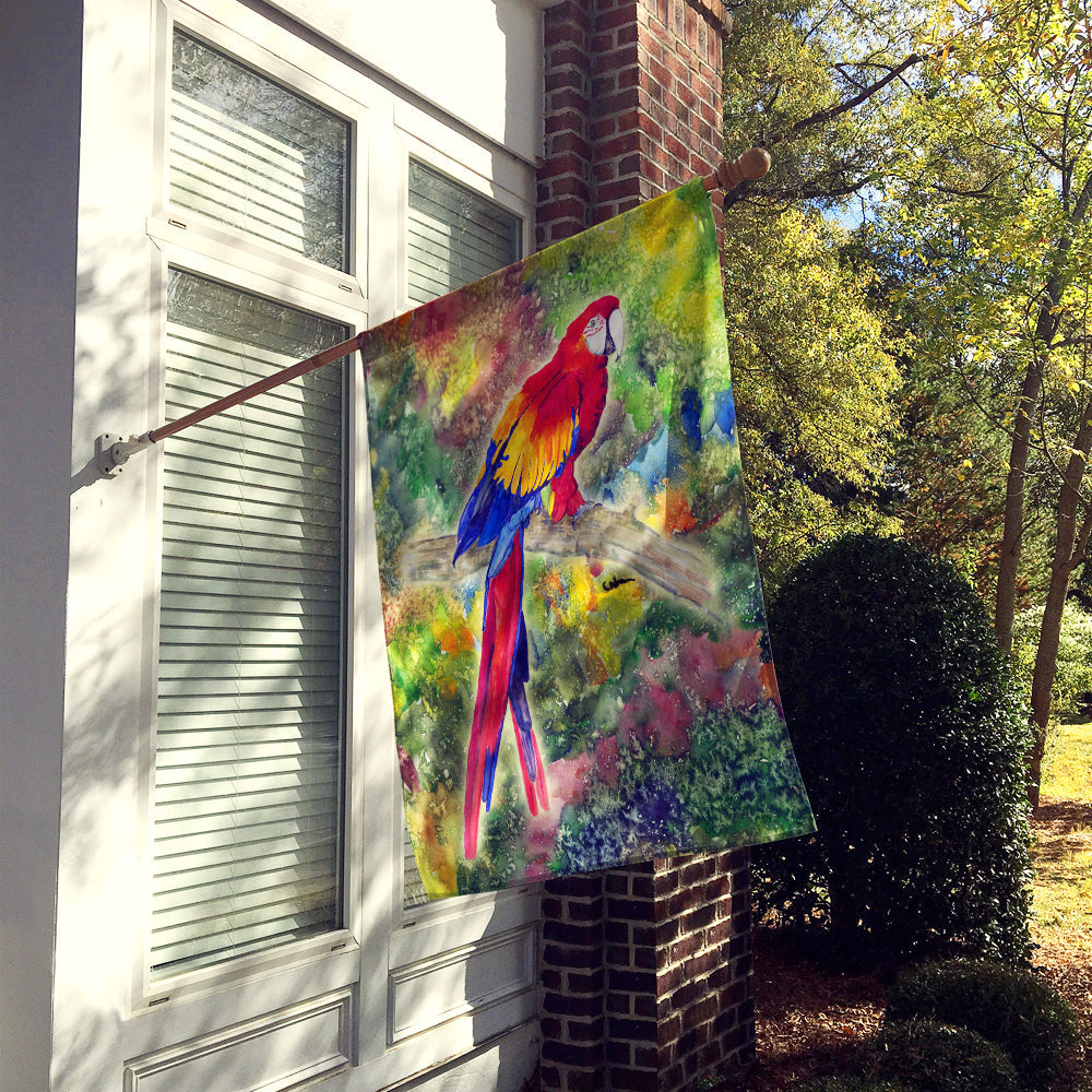 Parrot Parrot Head House Flag 28x40 Porch Sleeve Pole Decorative Outside Yard Banner Artwork Wall Hanging, Polyester