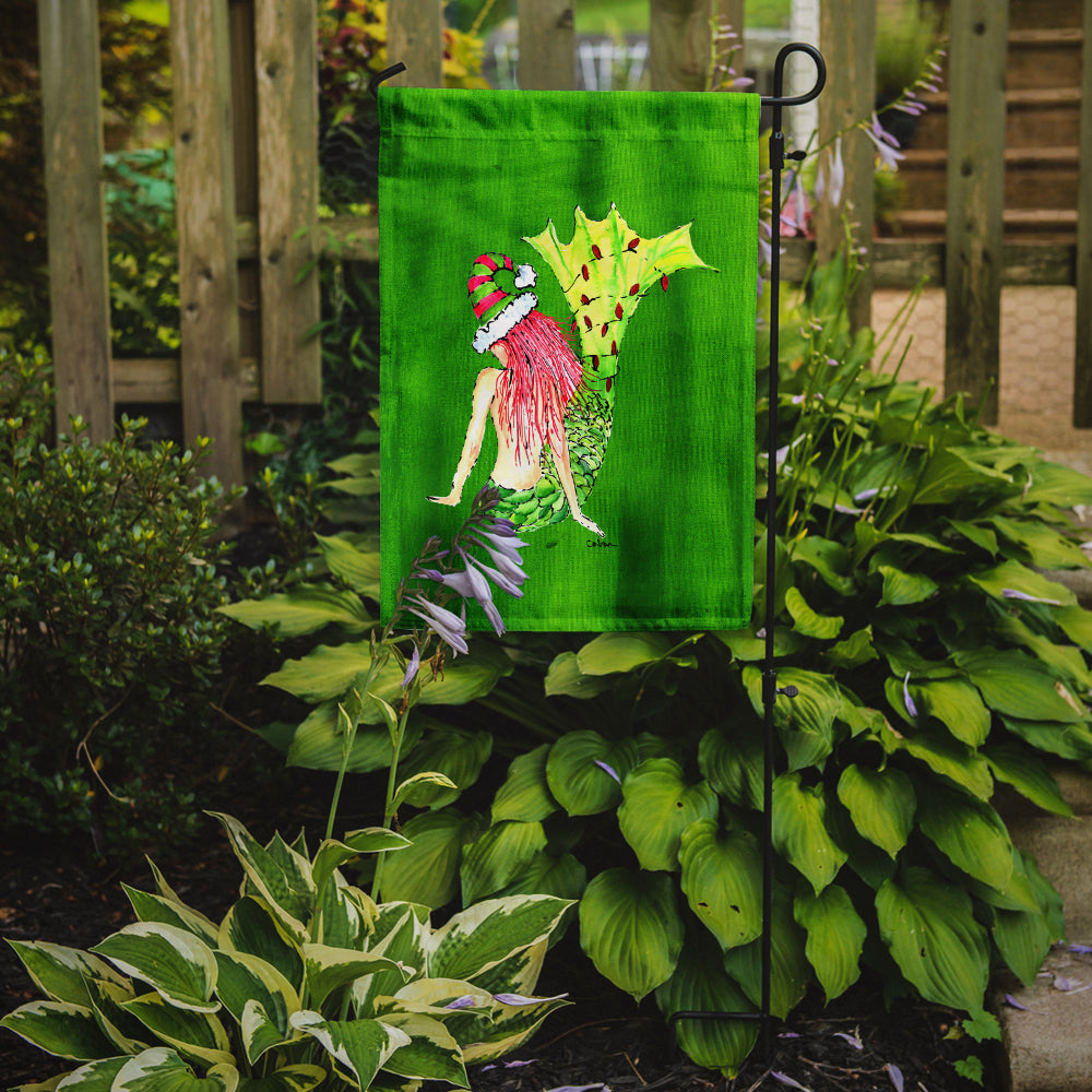 Christmas Mermaid in Lights Garden Flag Mailbox Decorative Yard Banner Outside Patio Artwork for Flower Beds, Garden Size, Multicolor