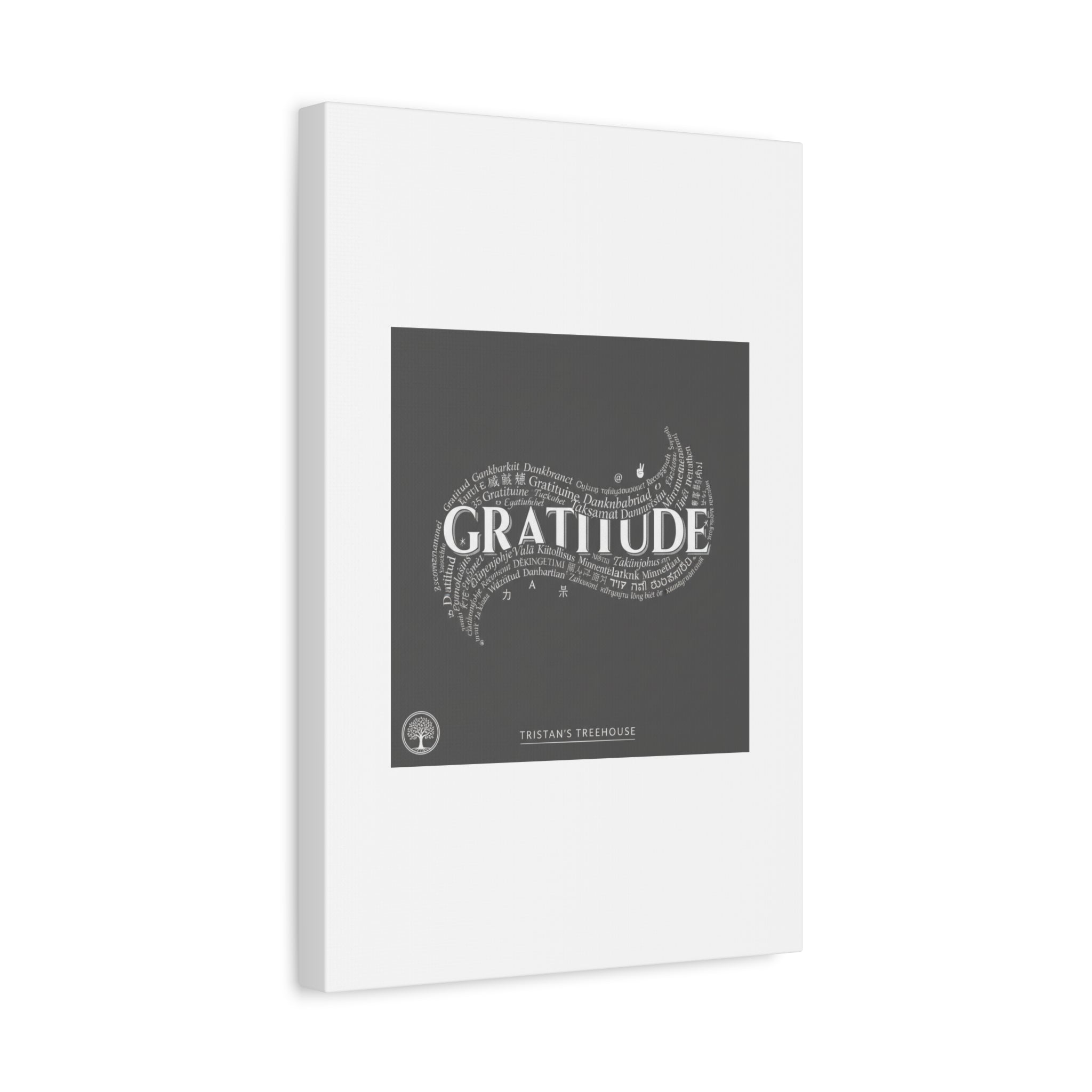Gratitude Wall Art Matte Canvas | Tiny Treats, sweet uplifting print