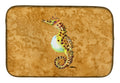 Seahorse Dish Drying Mat Absorbent Dish Drying Mat Pad for Kitchen Counter Dish Drainer Mat for Countertop, 14 x 21", Multicolor