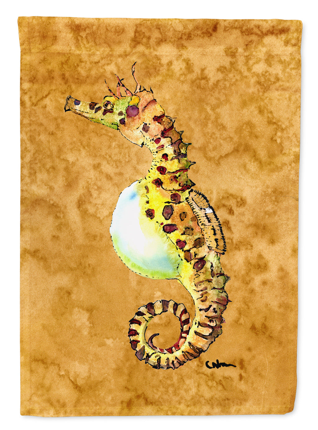 Seahorse Garden Flag Mailbox Decorative Yard Banner Outside Patio Artwork for Flower Beds, Garden Size, Multicolor