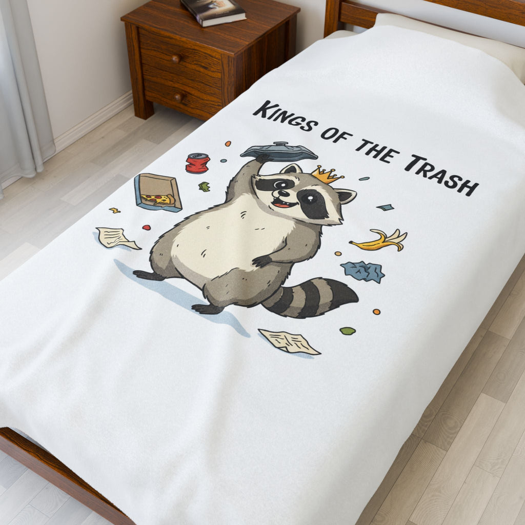 Kings of the Trash Raccoon Blanket | trash panda, raccoon doodle