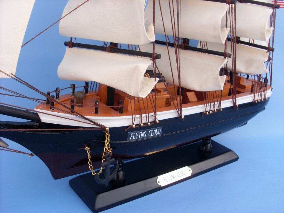 Wooden Flying Cloud Tall Model Clipper Ship 24""