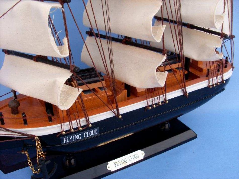Wooden Flying Cloud Tall Model Clipper Ship 24""