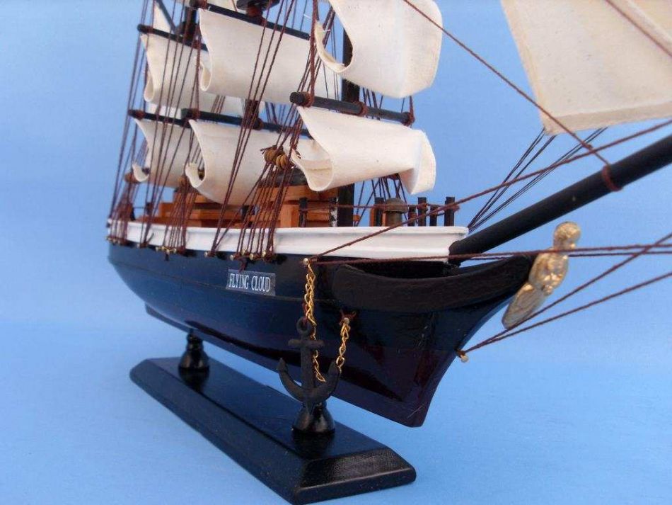 Wooden Flying Cloud Tall Model Clipper Ship 24""