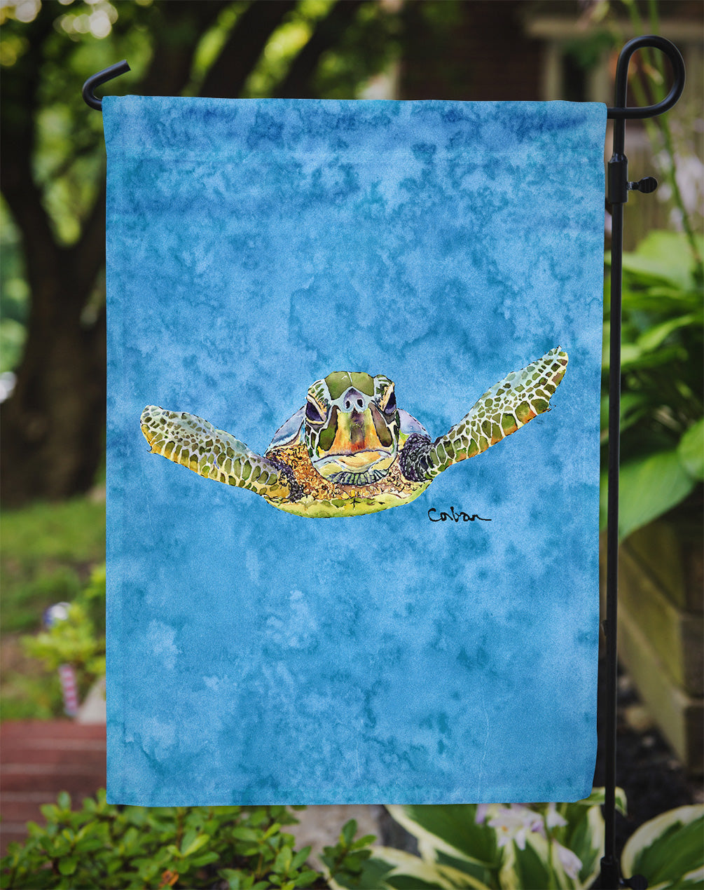 Turtle Garden Flag Mailbox Decorative Yard Banner Outside Patio Artwork for Flower Beds, Garden Size, Multicolor