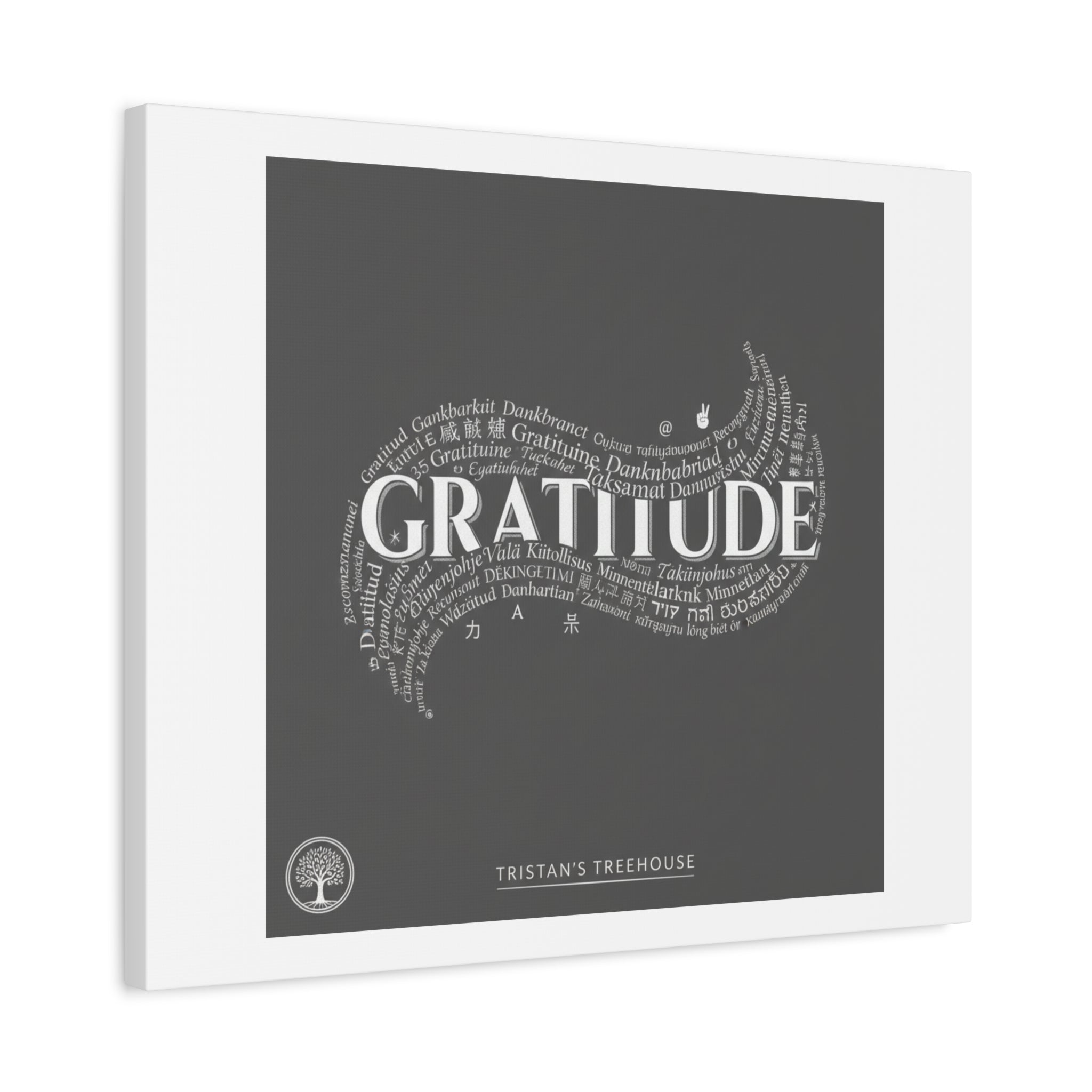 Gratitude Wall Art Matte Canvas | Tiny Treats, sweet uplifting print