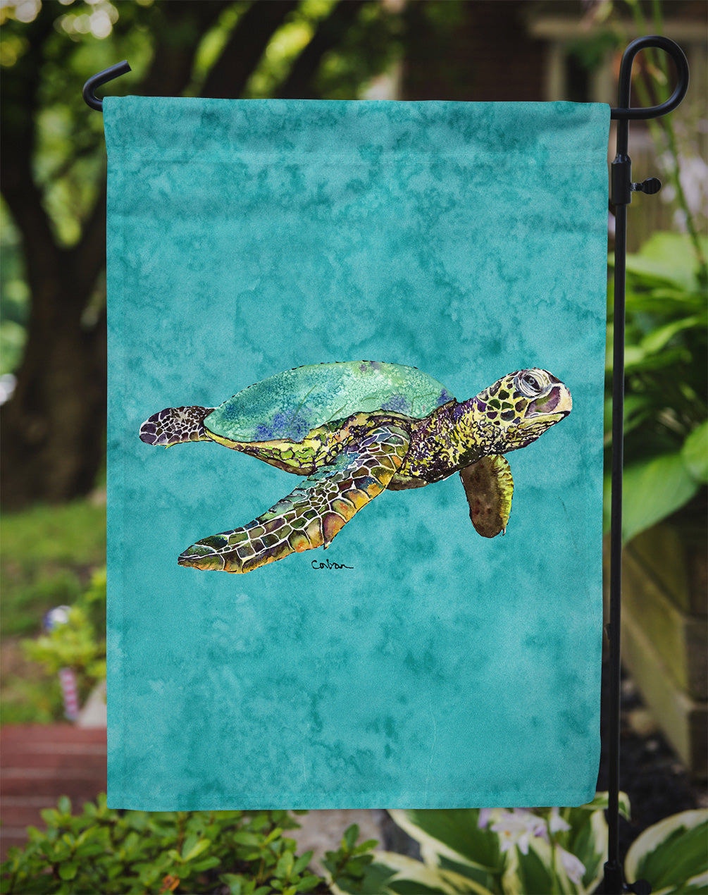 Turtle Garden Flag Mailbox Decorative Yard Banner Outside Patio Artwork for Flower Beds, Garden Size, Multicolor