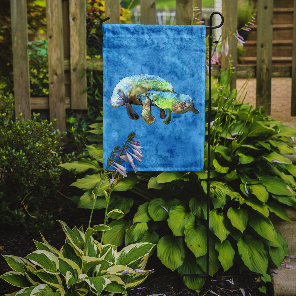 Manatee Garden Flag Mailbox Decorative Yard Banner Outside Patio Artwork for Flower Beds, Garden Size, Multicolor