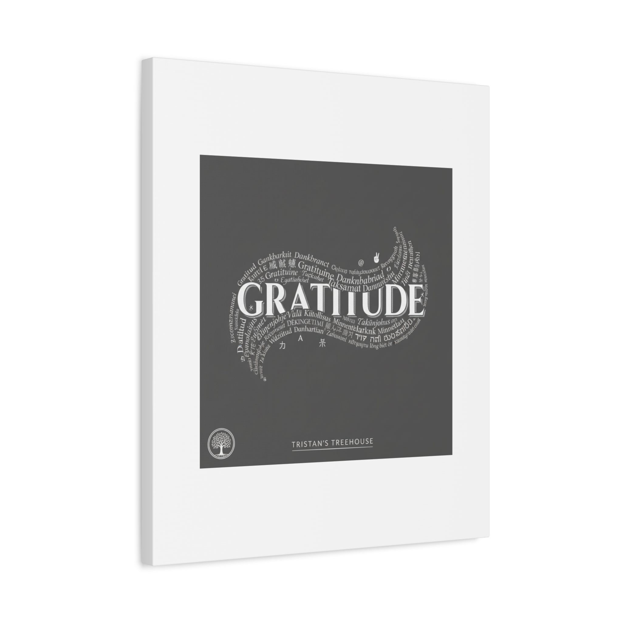 Gratitude Wall Art Matte Canvas | Tiny Treats, sweet uplifting print