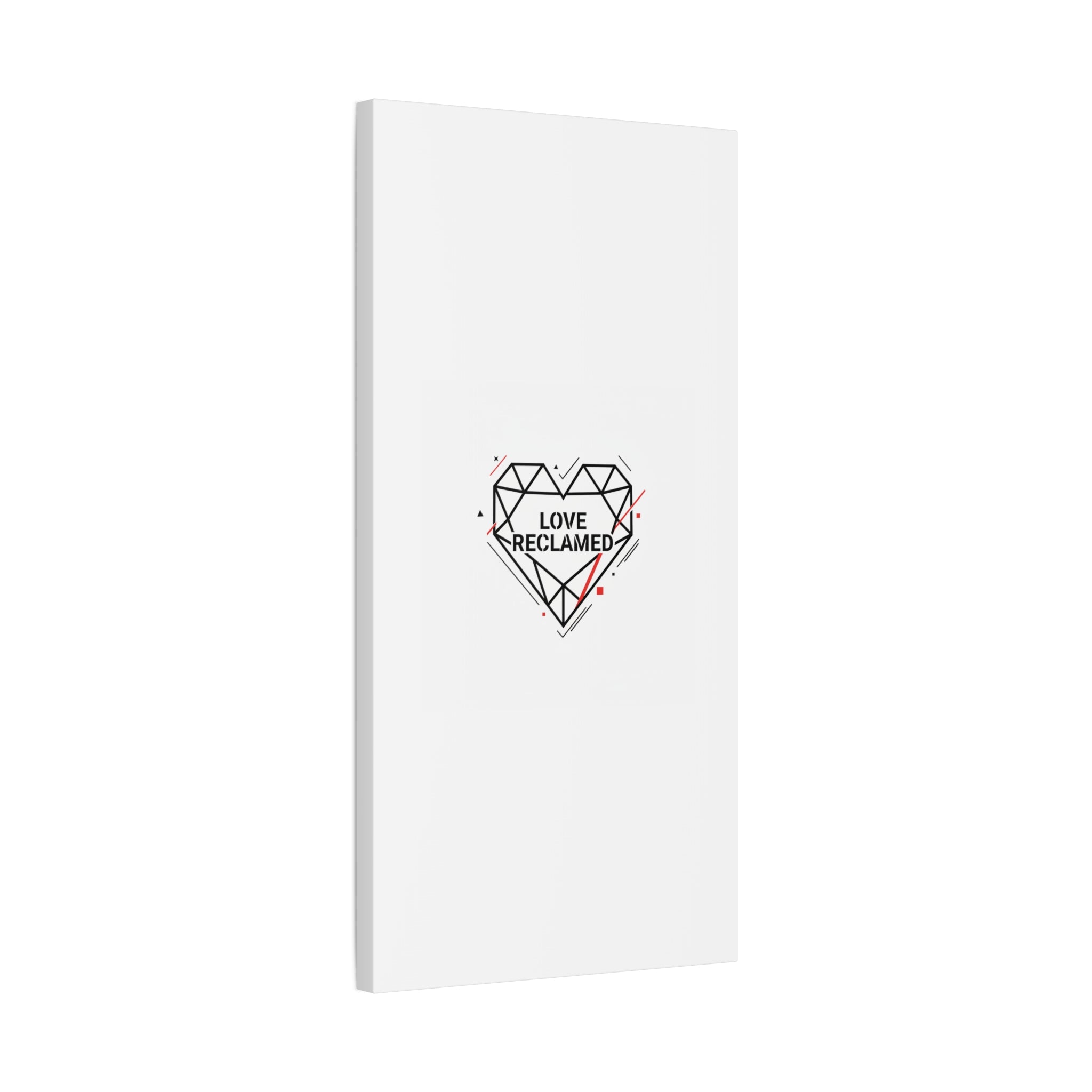 Love Reclaimed Canvas | modern heart design, minimalist love icon