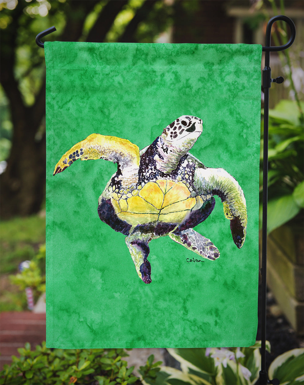 Turtle Garden Flag Mailbox Decorative Yard Banner Outside Patio Artwork for Flower Beds, Garden Size, Multicolor