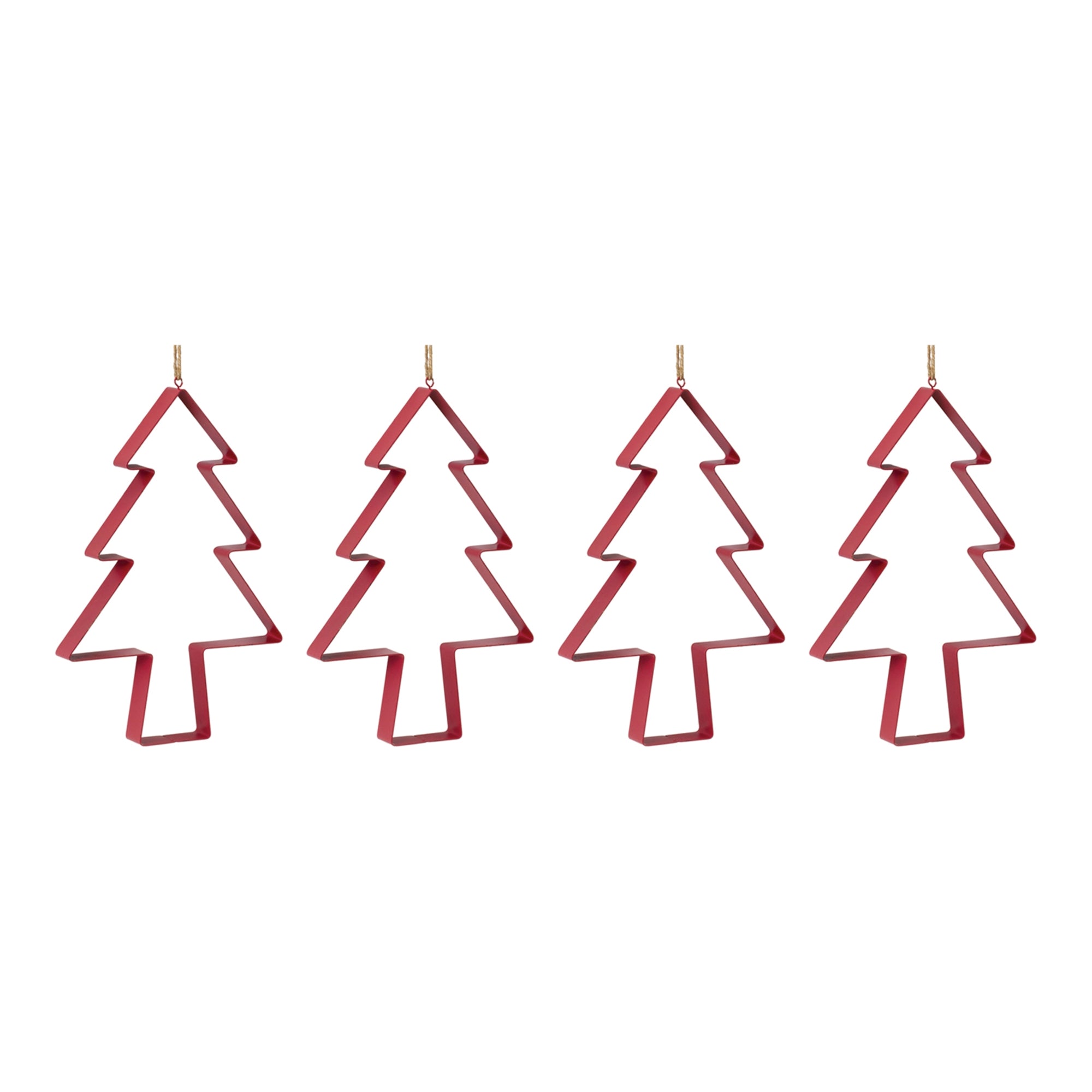 Pine Tree Cookie Cutter Ornament (Set of 4)