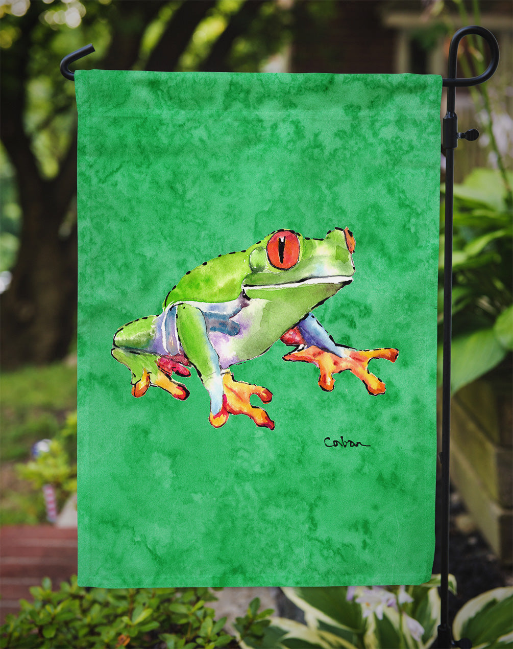 Frog Garden Flag Mailbox Decorative Yard Banner Outside Patio Artwork for Flower Beds, Garden Size, Multicolor