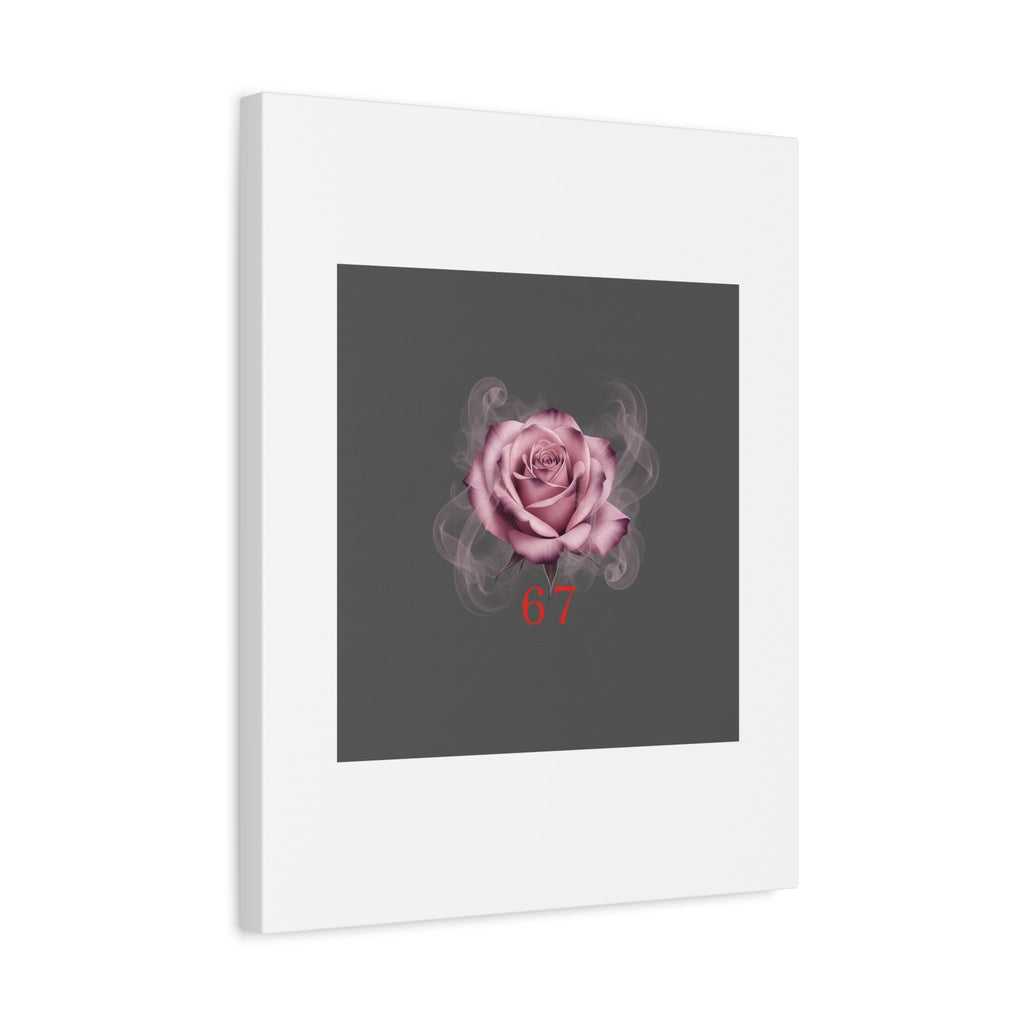 6 7 Valentine's Canvas | Viral Gothic Rose Wall Art | 6 7 Meaning Dark Romance