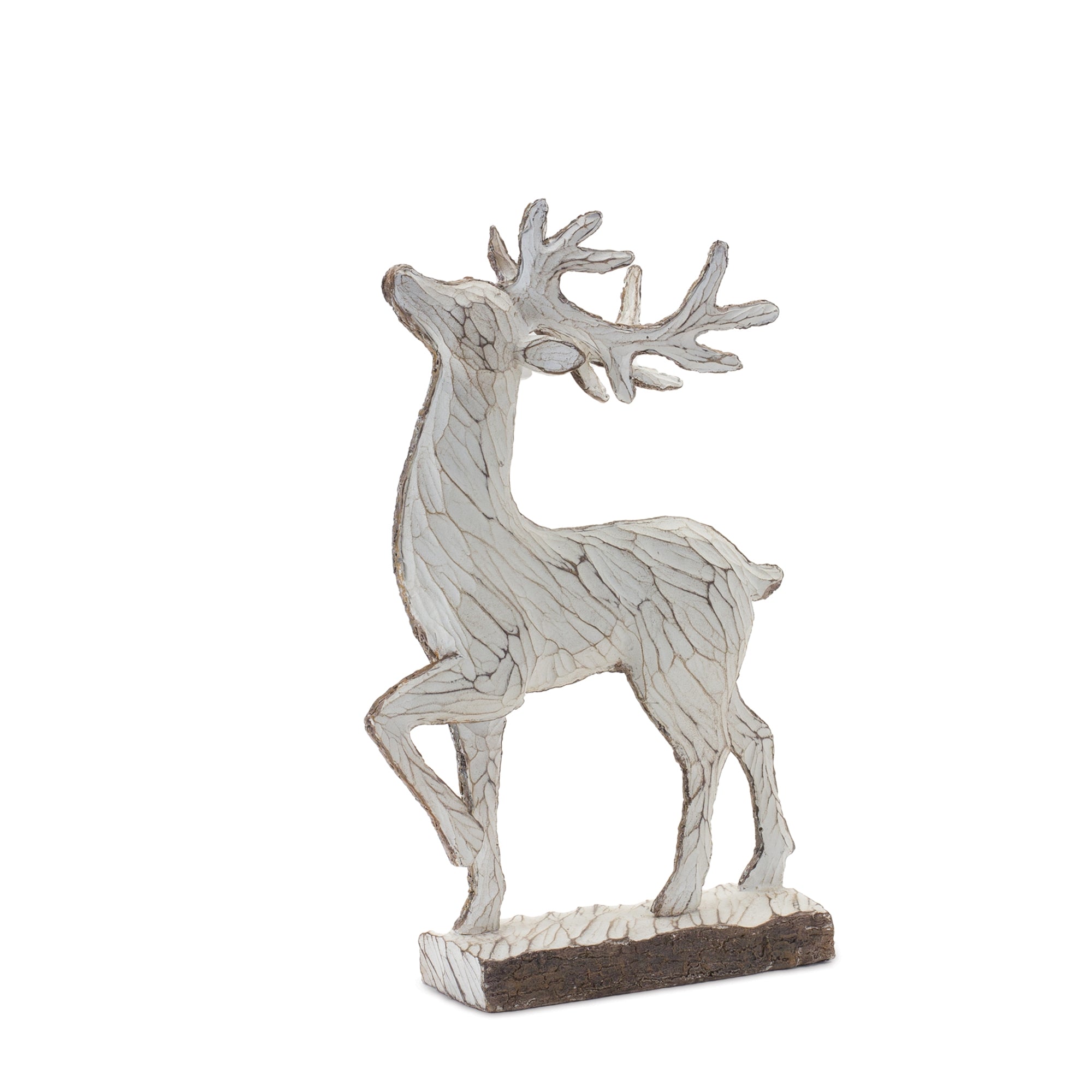 Carved Deer DŽcor (Set of 2)