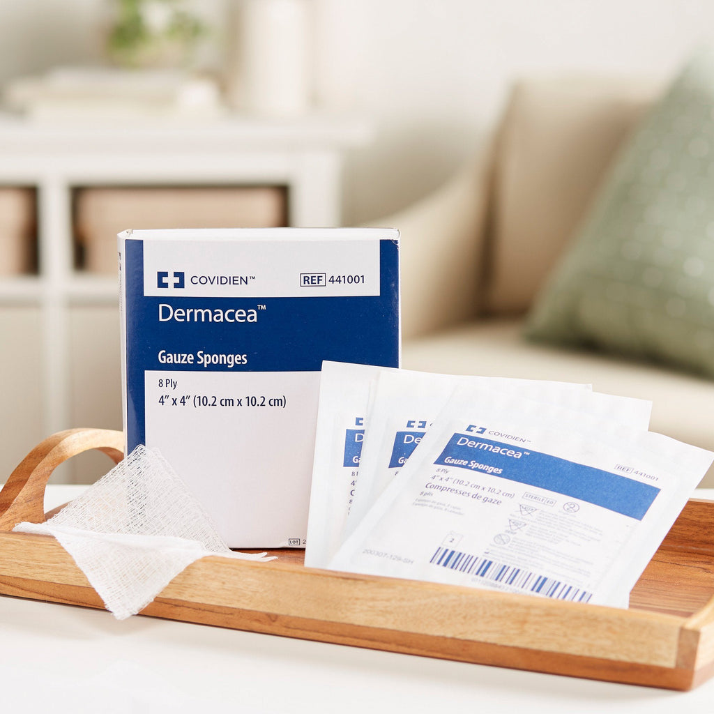 Dermacea™ Sterile Gauze Sponge, 4 x 4 Inch, 8-Ply 441001