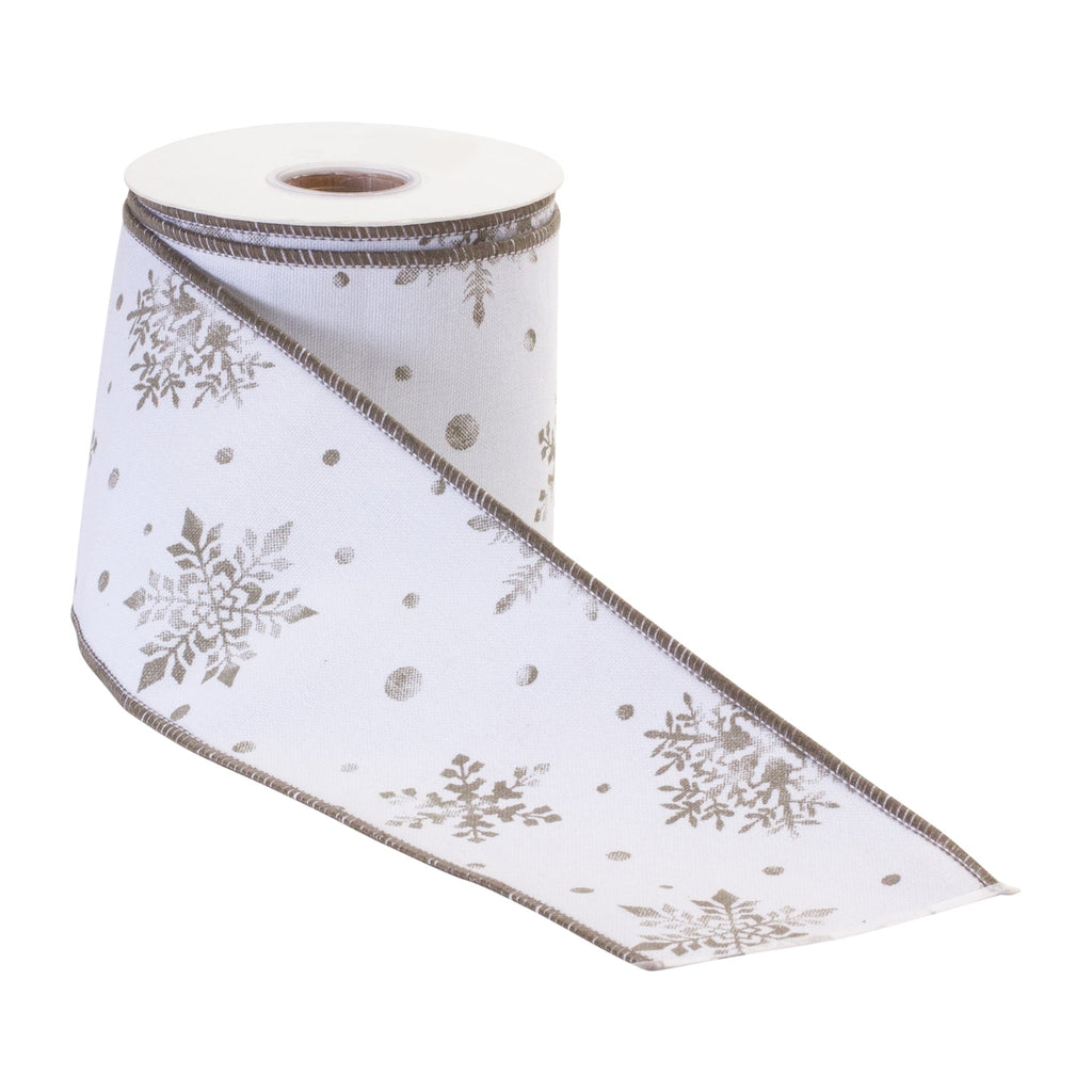 Wired Cotton Ribbon 4" x 10 yds. (Set of 2)
