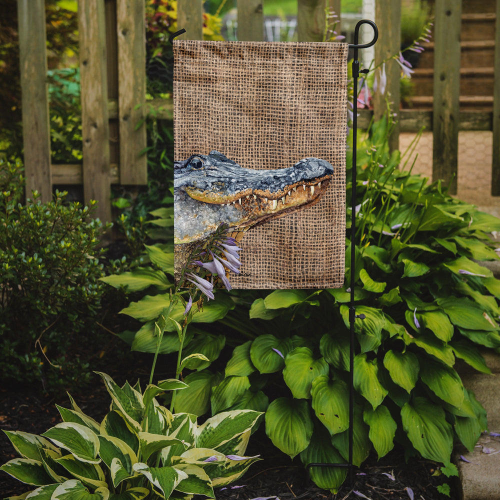 Alligator Garden Flag Mailbox Decorative Yard Banner Outside Patio Artwork for Flower Beds, Garden Size, Multicolor