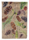 Pine Cones Garden Flag Mailbox Decorative Yard Banner Outside Patio Artwork for Flower Beds, Garden Size, Multicolor