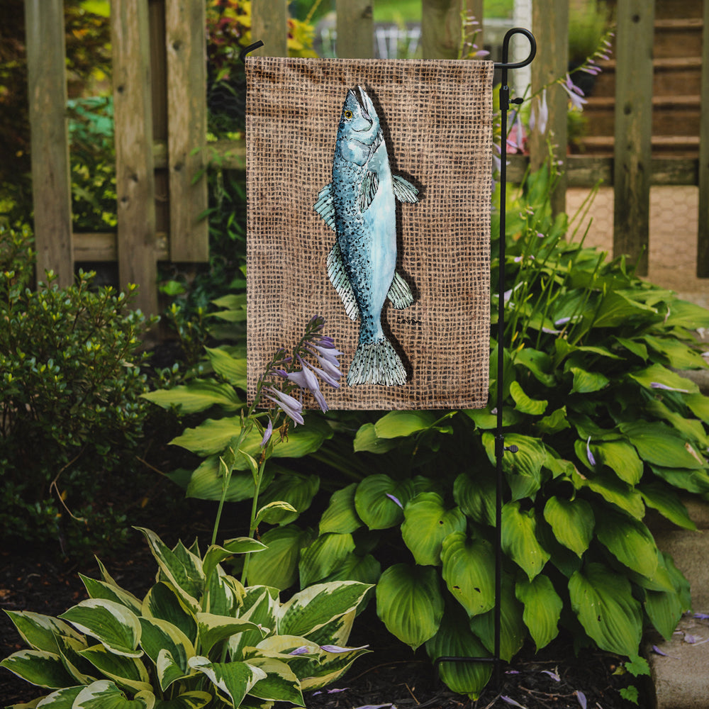 Fish Speckled Trout Garden Flag Mailbox Decorative Yard Banner Outside Patio Artwork for Flower Beds, Garden Size, Multicolor