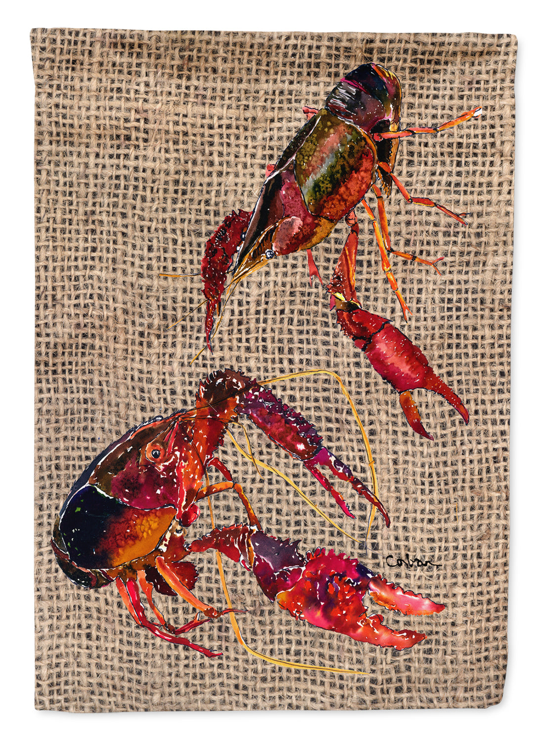 Crawfish Garden Flag Mailbox Decorative Yard Banner Outside Patio Artwork for Flower Beds, Garden Size, Multicolor