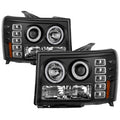 SPYDER GMC Sierra 1500/2500/3500 07-13 Projector Headlights CCFL Halo- LED Black PRO-YD-GS07-CCFL-BK 5030184