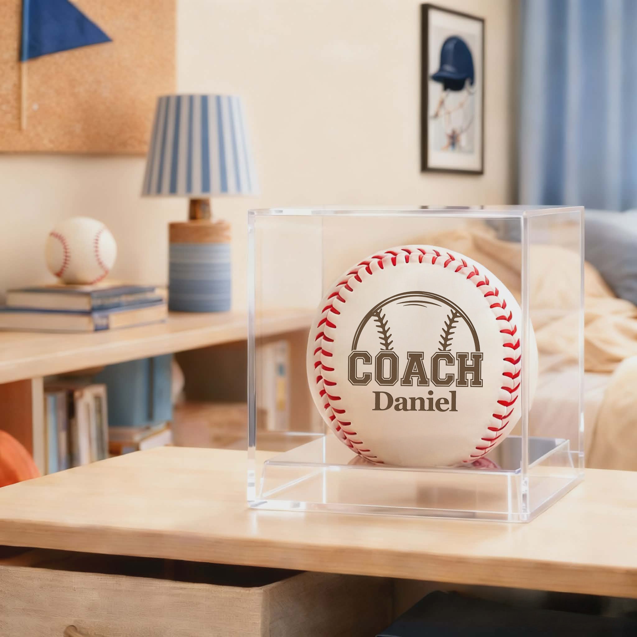 Personalized Baseball Ball with Custom Name - Coach