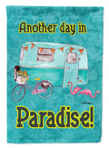 Another Day in Paradise Garden Flag Mailbox Decorative Yard Banner Outside Patio Artwork for Flower Beds, Garden Size, Multicolor