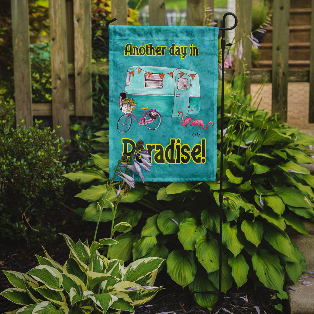 Another Day in Paradise Garden Flag Mailbox Decorative Yard Banner Outside Patio Artwork for Flower Beds, Garden Size, Multicolor