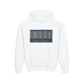 Youth Hoodie — 'Courage' Front & 'Peace Is a Universal Language' Back Graphic Sweatshirt