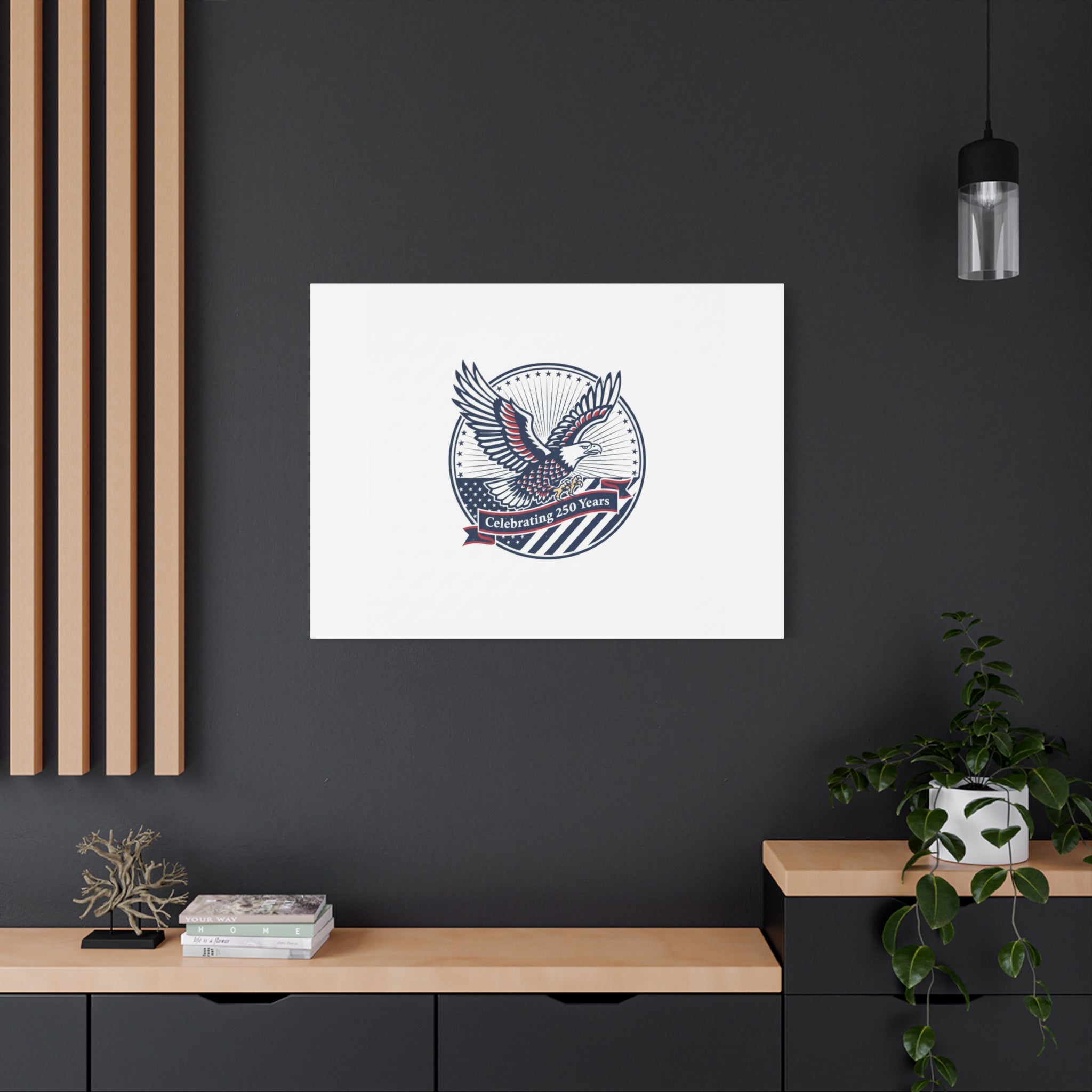 250th Anniversary Eagle Emblem Canvas | Semiquincentennial Americana