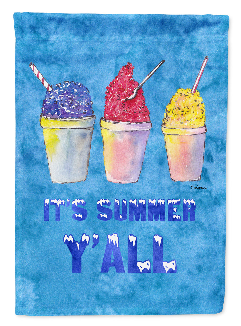Snowballs and Snowcones Garden Flag Mailbox Decorative Yard Banner Outside Patio Artwork for Flower Beds, Garden Size, Multicolor