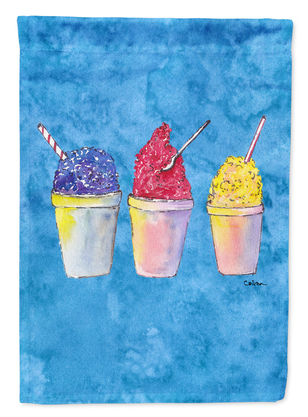 Snowballs and Snowcones Garden Flag Mailbox Decorative Yard Banner Outside Patio Artwork for Flower Beds, Garden Size, Multicolor