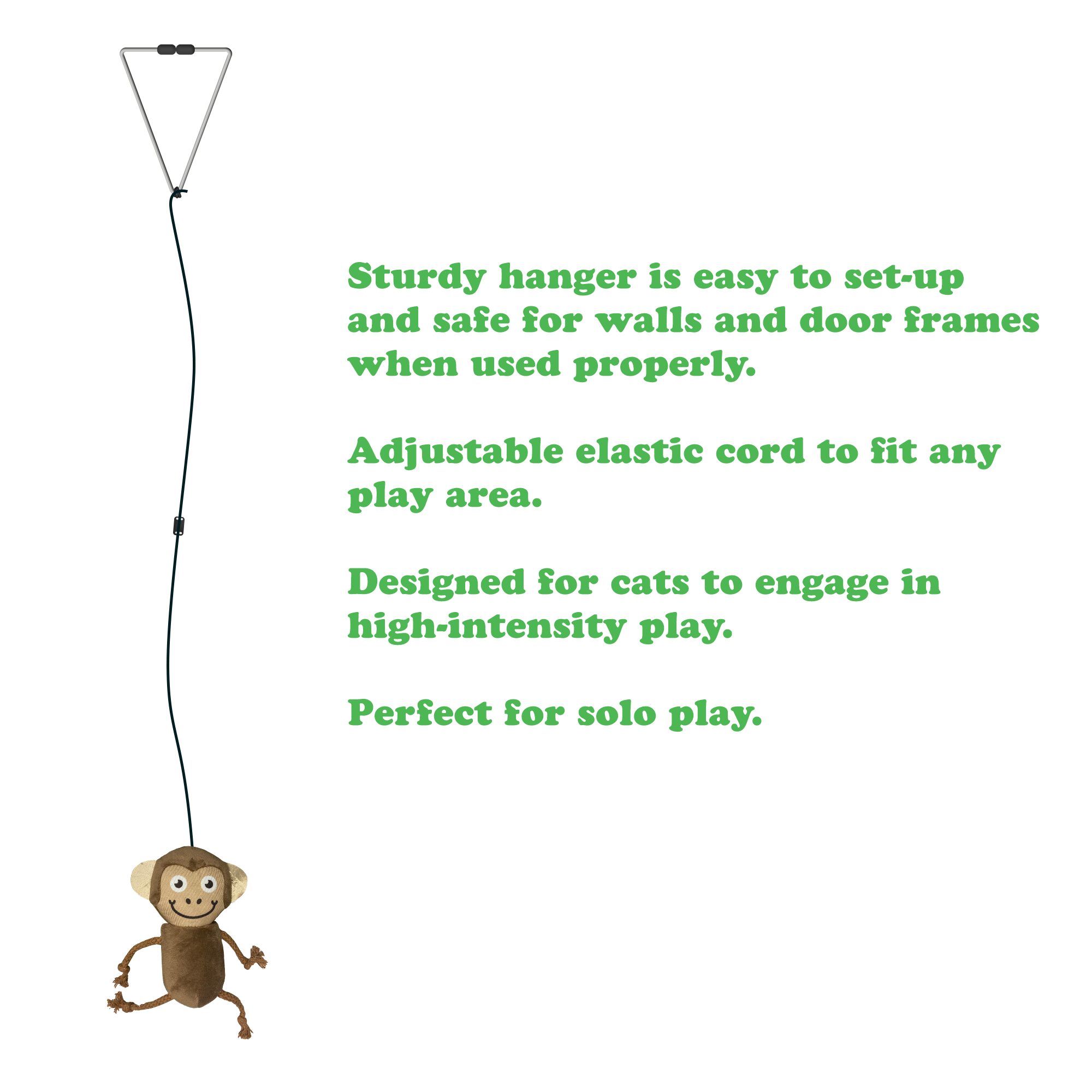 Jump 'n' Jamb Monkey or Squid Cat Toy
