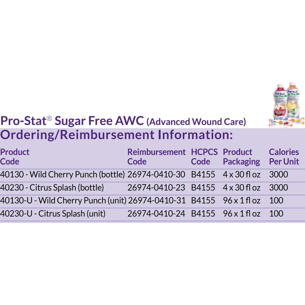Pro-Stat® Sugar Free AWC Citrus Splash Complete Liquid Protein, 30-ounce Bottle 78383
