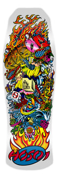 **Pre-Order** Santa Cruz Hosoi Collage White Dip 10" Skateboard Deck
